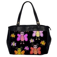 Cute butterflies, colorful design Office Handbags