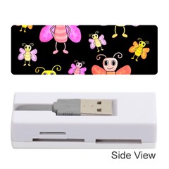 Cute butterflies, colorful design Memory Card Reader (Stick) 