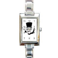 Invisible Man Rectangle Italian Charm Watch by Valentinaart