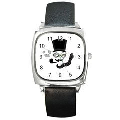 Invisible Man Square Metal Watch by Valentinaart