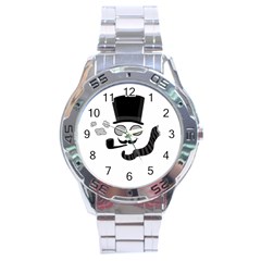 Invisible Man Stainless Steel Analogue Watch by Valentinaart