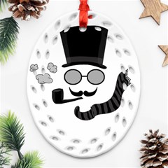 Invisible Man Ornament (oval Filigree)  by Valentinaart