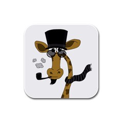 Mr  Elegance Rubber Square Coaster (4 Pack) 