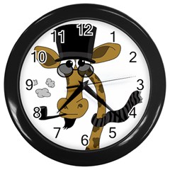 Mr  Elegance Wall Clocks (black) by Valentinaart