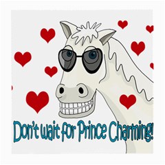 Don t Wait For Prince Sharming Medium Glasses Cloth by Valentinaart