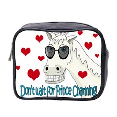 Don t Wait For Prince Sharming Mini Toiletries Bag 2-side by Valentinaart