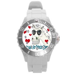 Don t Wait For Prince Sharming Round Plastic Sport Watch (l) by Valentinaart