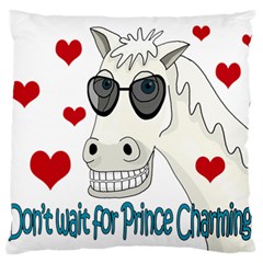 Don t Wait For Prince Sharming Standard Flano Cushion Case (two Sides) by Valentinaart