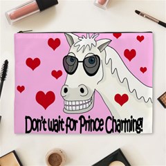 Don t Wait For Prince Charming Cosmetic Bag (xl) by Valentinaart