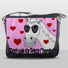 Don t Wait For Prince Charming Messenger Bags by Valentinaart