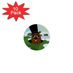 Groundhog 1  Mini Buttons (10 Pack)  by Valentinaart