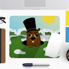 Groundhog Large Mousepads by Valentinaart