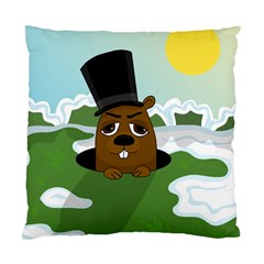 Groundhog Standard Cushion Case (one Side) by Valentinaart