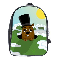 Groundhog School Bags(large)  by Valentinaart