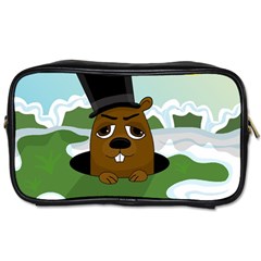 Groundhog Toiletries Bags 2-side by Valentinaart