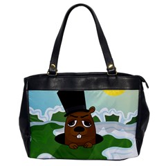 Groundhog Office Handbags by Valentinaart