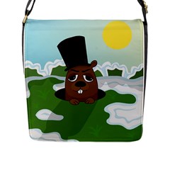 Groundhog Flap Messenger Bag (l)  by Valentinaart