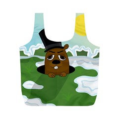 Groundhog Full Print Recycle Bags (m)  by Valentinaart