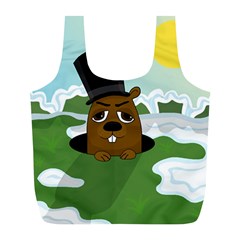 Groundhog Full Print Recycle Bags (l)  by Valentinaart