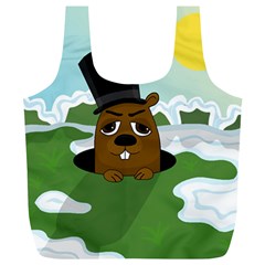 Groundhog Full Print Recycle Bags (l)  by Valentinaart