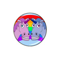 Unicorn Love Hat Clip Ball Marker (4 Pack) by Valentinaart