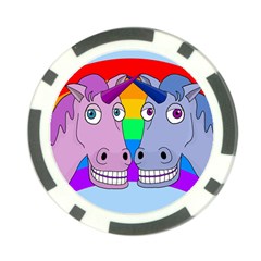 Unicorn Love Poker Chip Card Guards (10 Pack)  by Valentinaart