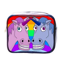 Unicorn Love Mini Toiletries Bags by Valentinaart