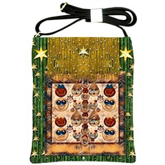 Festive Cartoons In Star Fall Shoulder Sling Bags