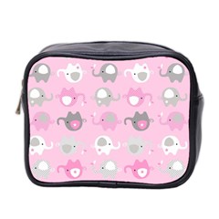 Animals Elephant Pink Cute Mini Toiletries Bag 2-Side