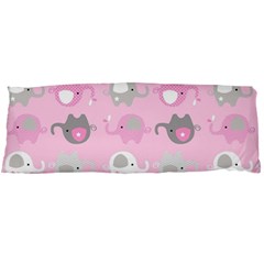 Animals Elephant Pink Cute Body Pillow Case (Dakimakura)