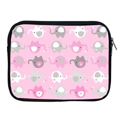 Animals Elephant Pink Cute Apple iPad 2/3/4 Zipper Cases