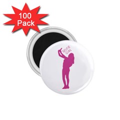 Selfie Girl Graphic 1 75  Magnets (100 Pack) 