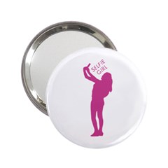 Selfie Girl Graphic 2 25  Handbag Mirrors by dflcprints