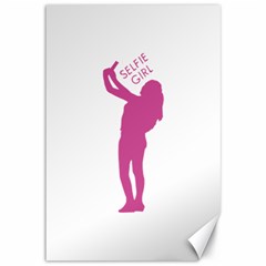 Selfie Girl Graphic Canvas 12  X 18   by dflcprints