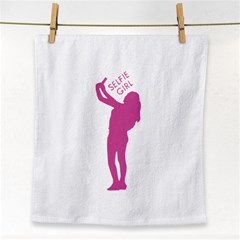 Selfie Girl Graphic Face Towel