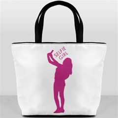 Selfie Girl Graphic Bucket Bags