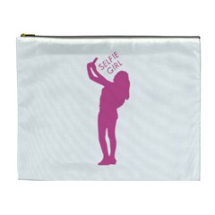 Selfie Girl Graphic Cosmetic Bag (xl) by dflcprints