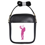 Selfie Girl Graphic Girls Sling Bags Front