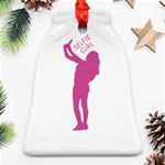 Selfie Girl Graphic Bell Ornament (2 Sides) Back