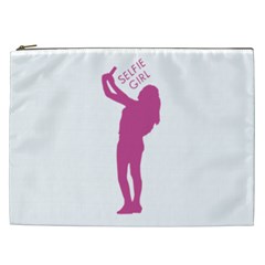 Selfie Girl Graphic Cosmetic Bag (xxl)  by dflcprints