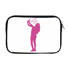 Selfie Girl Graphic Apple Macbook Pro 17  Zipper Case by dflcprints