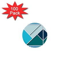 Logo Concept Banner Header Idea 1  Mini Buttons (100 Pack)  by Amaryn4rt