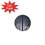 Mature Black Auto Altreifen Rubber Pattern Texture Car 1  Mini Buttons (100 pack)  Front