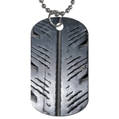 Mature Black Auto Altreifen Rubber Pattern Texture Car Dog Tag (one Side) by Amaryn4rt