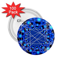 Network Connection Structure Knot 2 25  Buttons (100 Pack) 