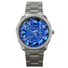 Network Connection Structure Knot Sport Metal Watch