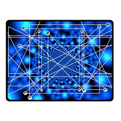 Network Connection Structure Knot Fleece Blanket (small) by Amaryn4rt