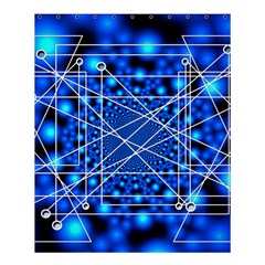 Network Connection Structure Knot Shower Curtain 60  X 72  (medium)  by Amaryn4rt