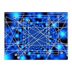 Network Connection Structure Knot Double Sided Flano Blanket (mini)  by Amaryn4rt