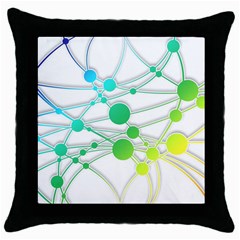 Network Connection Structure Knot Throw Pillow Case (Black)